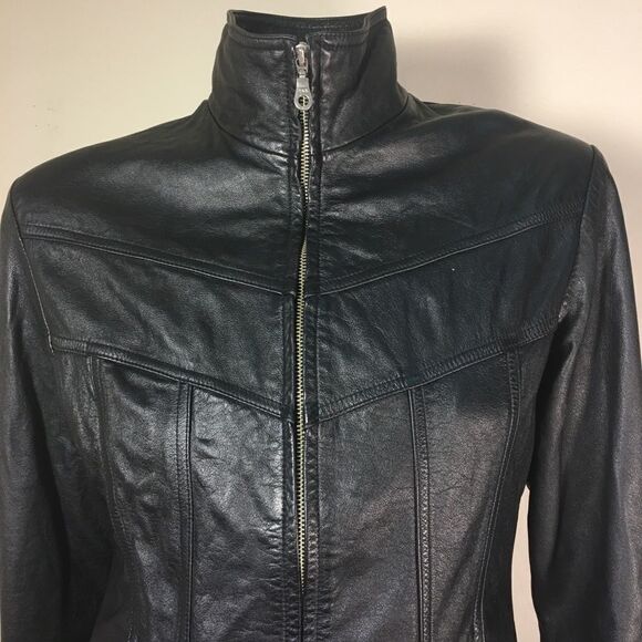 Wilsons Maxima Black Leather Jacket - Picture 2 of 13